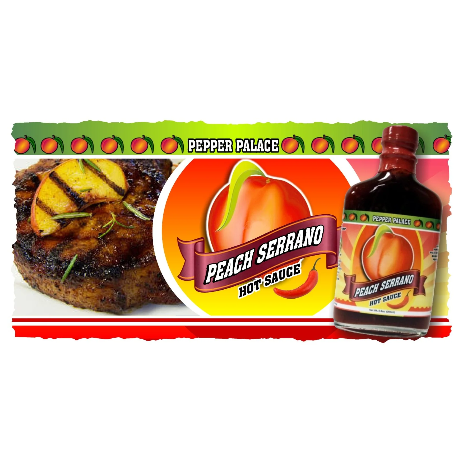 Peach Serrano Hot Sauce - Image 2